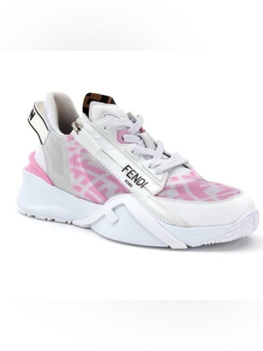 Fendi Women x Sarah ColemanFlow FF Vertigo SneakerTransparent Pink EUR 36 US 6